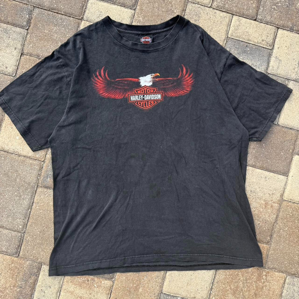 Grunge Harley Davidson Eagle Tee A3bb